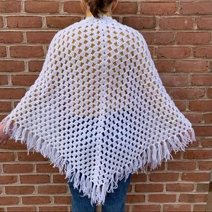 Beautiful handmade crochet scarf or shawl. Prairie vibes